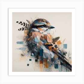 Bird With Feathers Art Print