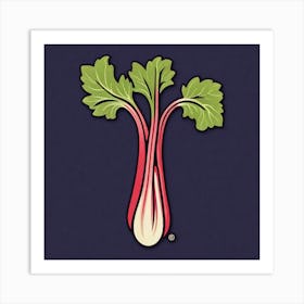 Rhubarb As A Logo (43) Art Print