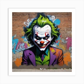 Joker Street Art Art Print