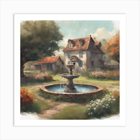 House In The Countryside Art Print