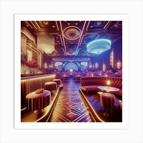 Bar Interior Design Art Print