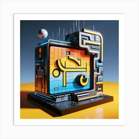 Futuristic Tv Art Print