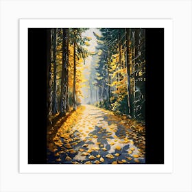 Autumn Road Art Print