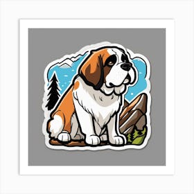 St Bernard 52 Art Print