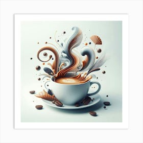 Coffee Splash Art Print