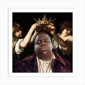 Biggie King Square Art Print