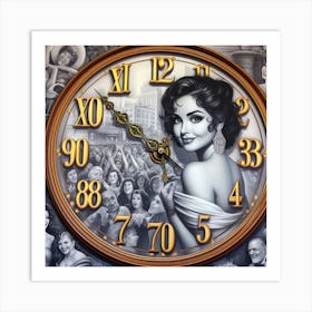 London Clock Art Print