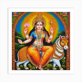 Lord Laxmi Art Print