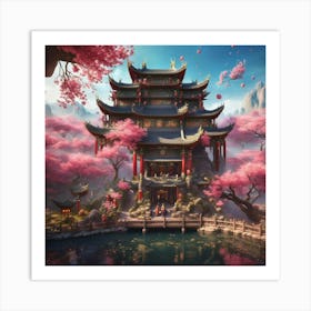 Chinese Pagoda Art Print