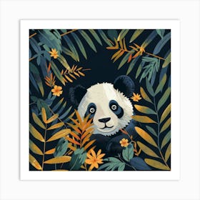 Panda Bear In The Jungle 9 Art Print