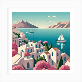 Greece Island Art Print