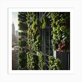 Green Wall 4 Art Print