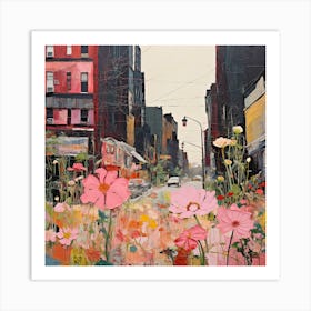 Flowers In The City Art Print