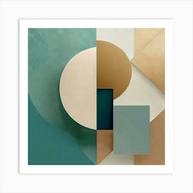 Abstract Canvas Art Affiche