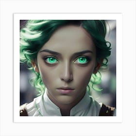 Emerald Eyes 6 Art Print