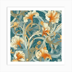 Floral Pattern 4 Art Print