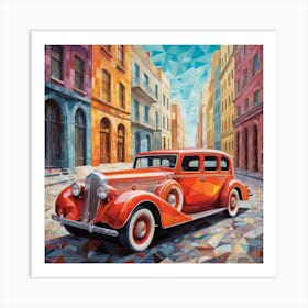 Vintage Car 1 Art Print