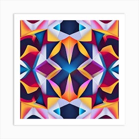 Abstract Geometric Pattern 2 Art Print