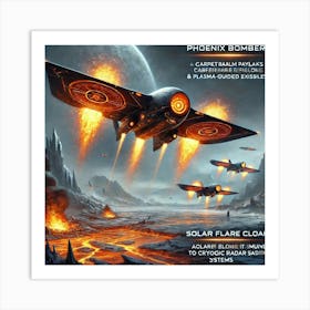 Phoenix Bombers Art Print