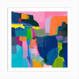 Abstract Travel Collection Austin Texas 1 Art Print