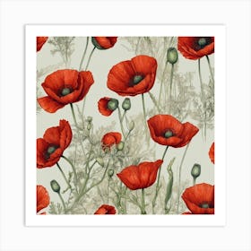 Red Poppies Art Print