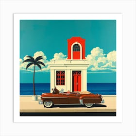 'The Old Car' Art Print