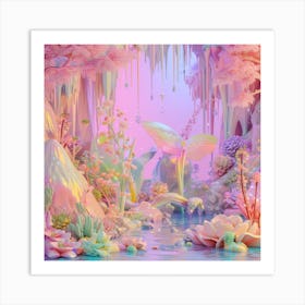 Pink Forest Art Print