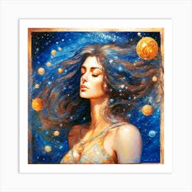 Cosmic Girl Art Print