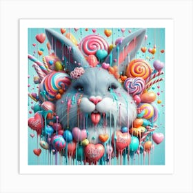 Candy Bunny Collection Art Print