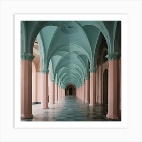 Hallway Stock Videos & Royalty-Free Footage 16 Art Print