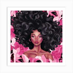 Afro Girl 40 Art Print