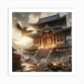 Samurai Castle Art Print