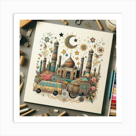 Taj Mahal Art Print