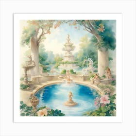 Fountain Of Love Art Print