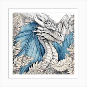 Dragon In The Forest Art Print