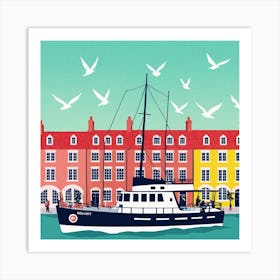 Oslo Harbour Art Print