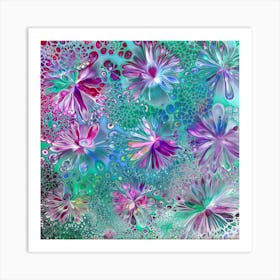 Glass Flowers Art Print