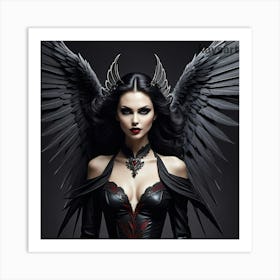 Gothic Angel 1 Art Print