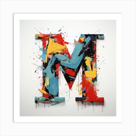 Letter M 2 Art Print