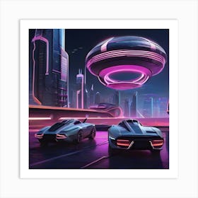 Futuristic Cityscape 10 Art Print