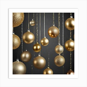 Christmas Ornaments 136 Art Print