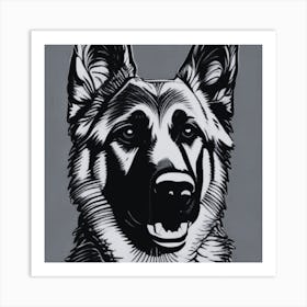 German Shepherd Art Print