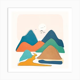 Minimalistic Landscape I Art Print