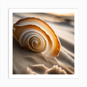 Seashell On The Beach 4 Art Print