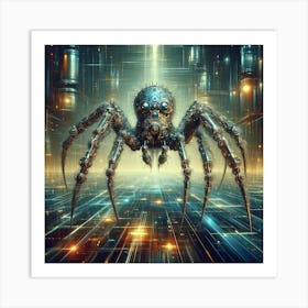 Spider In The City Art Print
