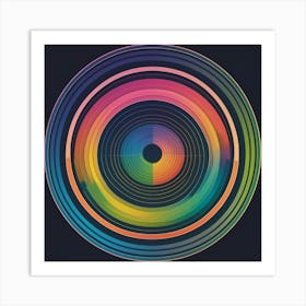 Rainbow Circle 3 Art Print