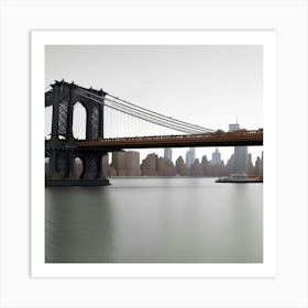 New York City Manhattan Bridge (4) Art Print