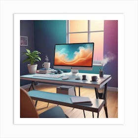 Desktop Art Print