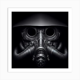 Gas Mask Art Print