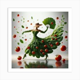 Vegetable flamenco Art Print